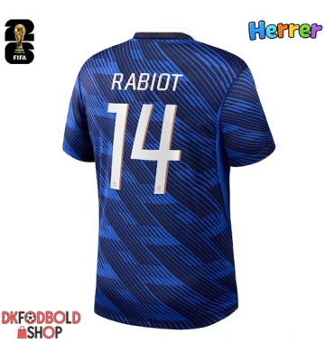 Frankrig Adrien Rabiot #14 Hjemmebanetrøje VM 2026 Kort ærmer